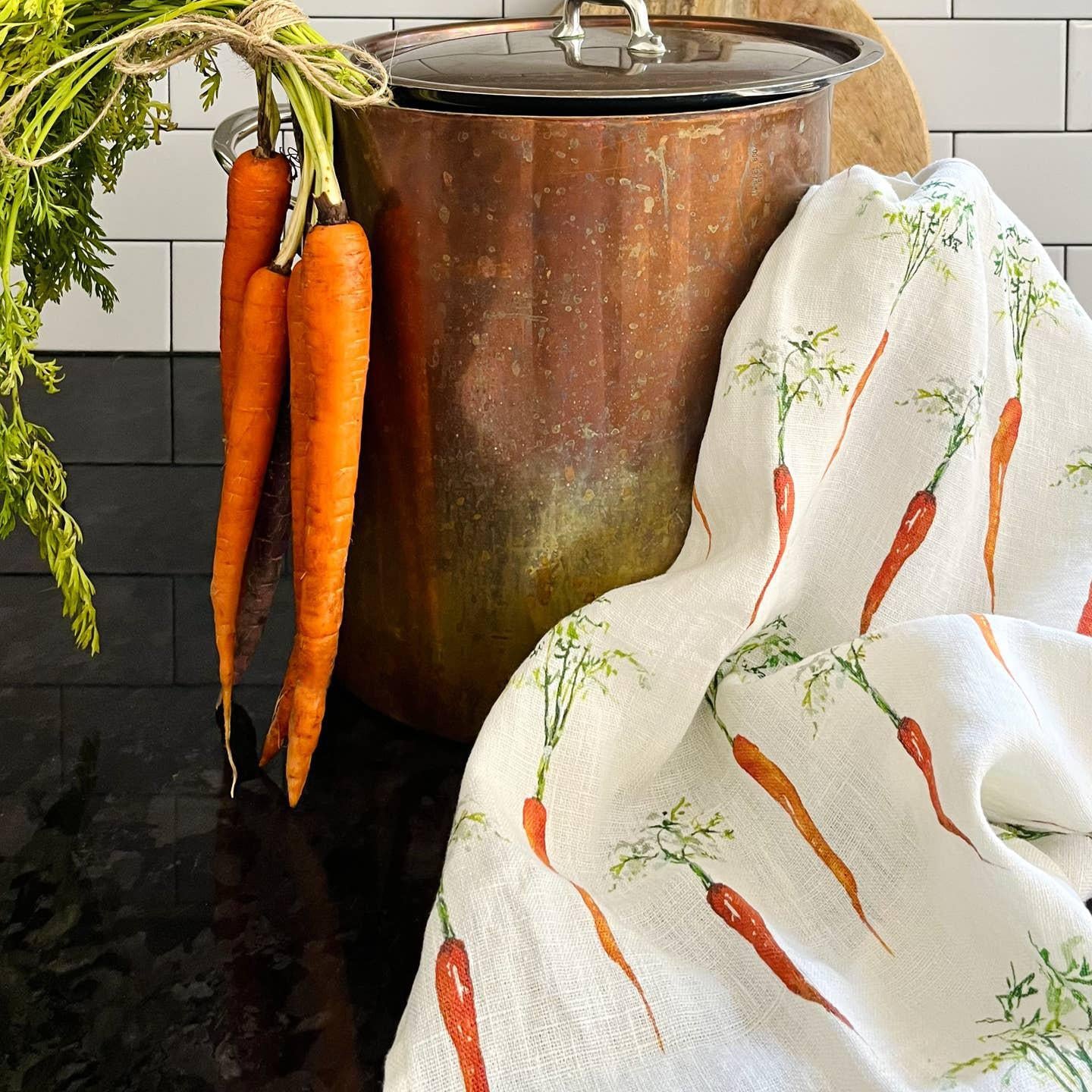 Carrots Tea Towel
